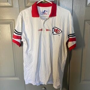 logo‎ athletic chiefs polo kansas city chiefs vintage polo sportswear size large